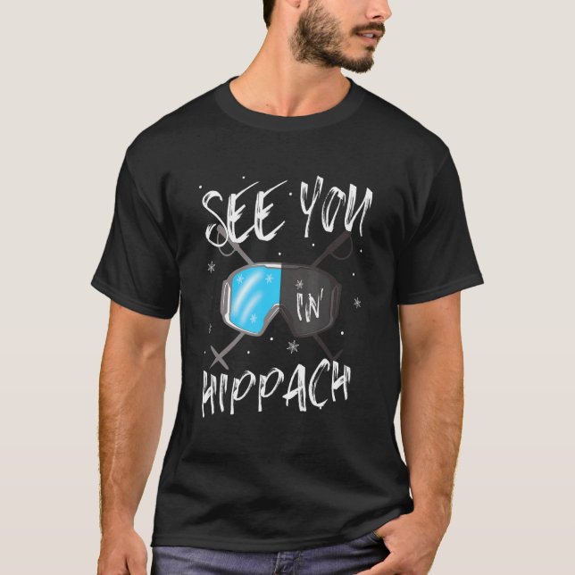 Camiseta Vejo Você No Hippach Tyrol Vacinando Óculos De Esq (Frente)