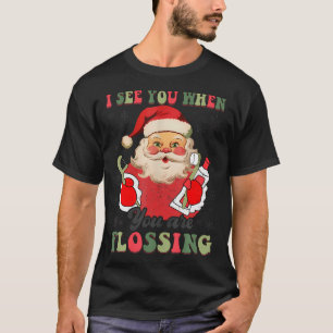 Camiseta Vejo Você Quando Sua Dentista Fogueira De Natal