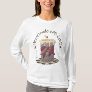 Camiseta Vela Country Rústica Feita à Mão com Amor