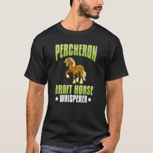Camiseta Vela de Cavalo de Troço Percheron Draft Horse Ridi