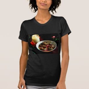 Camiseta Vela do biscoito do Natal