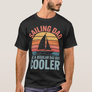 Camiseta Vela Para Homens Pai Marinheiro Barco à Vela Vela