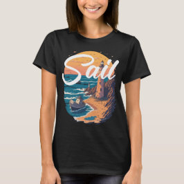 Camiseta Velas - Barcos de proteção do lado do mar