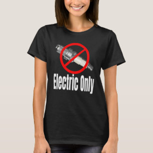 Camiseta Velas de Ignição Riscadas Veículos Elétricos