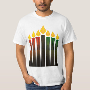 Camiseta velas de kwanzaa