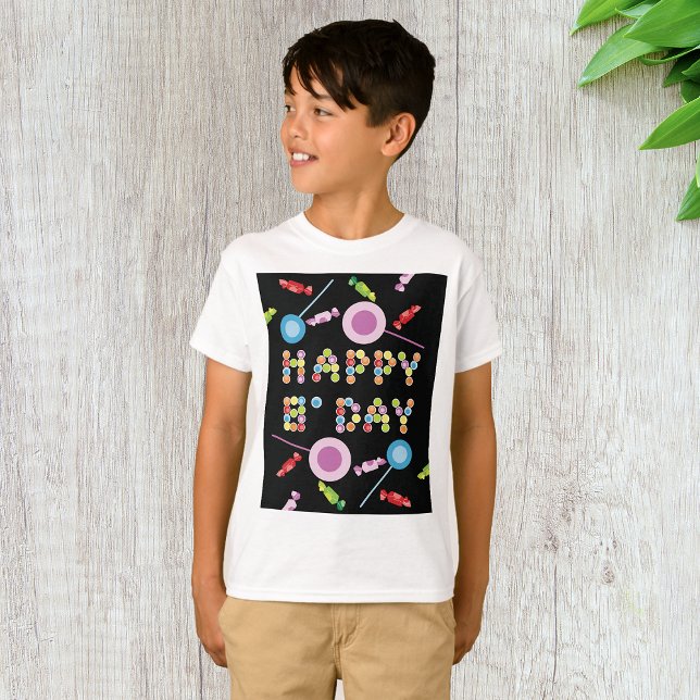 Camiseta Velas de saudação de aniversário (Criador carregado)