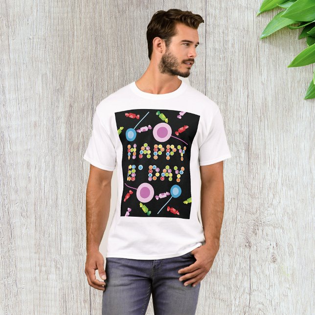Camiseta Velas de saudação de aniversário (Criador carregado)