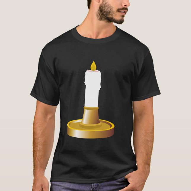 Camiseta Velas de Velas de Velas de Costume de Velas Hallow (Frente)