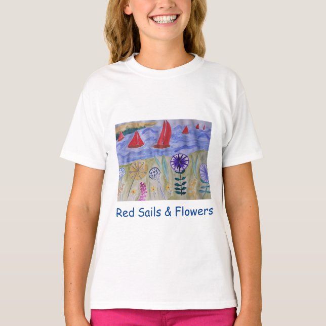 Camiseta Velas Vermelhas e Flores (Frente)