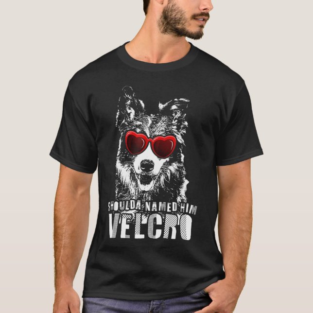 Camiseta Velcro Border Collie (Frente)