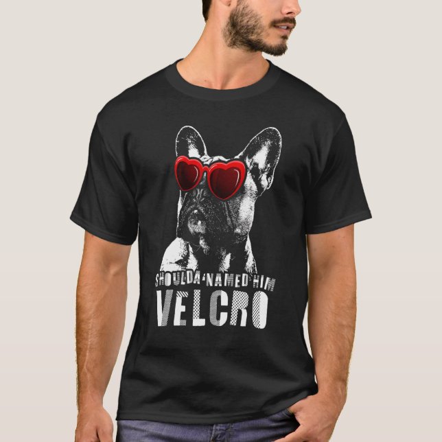 Camiseta Velcro francês Buldogue Dog (Frente)