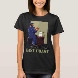 Camiseta Velejador da Costa Leste Viagem Náutica
