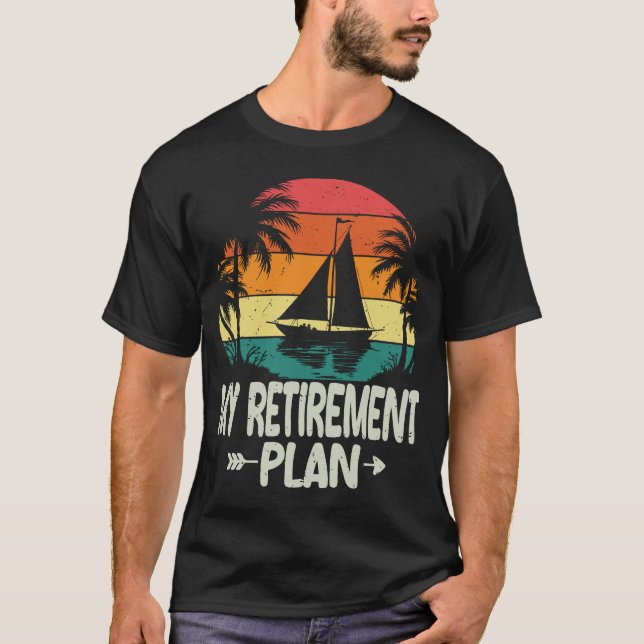 Camiseta Velejador de Barco Engraçado Velejando à vela (Frente)
