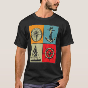 Camiseta Velejador Navegante - Velejador de Barco Ancorado