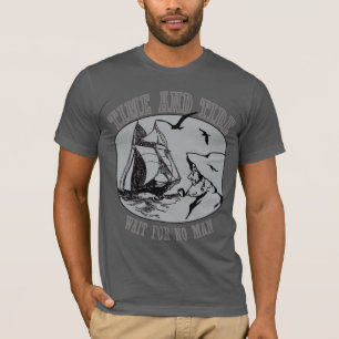 Camiseta Velejadores, tempo e maré, significa Roupa americ