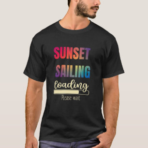 Camiseta Velejando Barco Fi Sailboat gráfico sunset Vintage