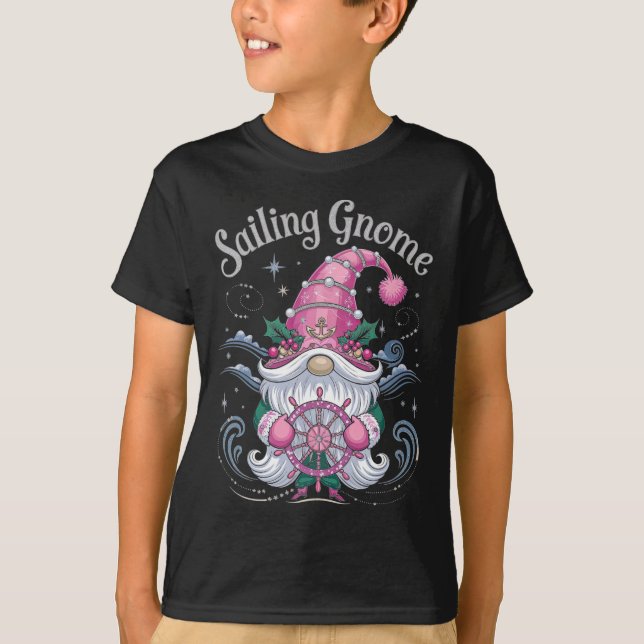 Camiseta Velejando Gnomo Diretor de Natal (Frente)