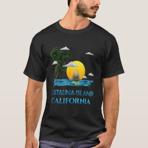 Camiseta Velejando na Ilha Catalina Califórnia Veleiro