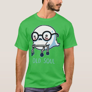 Camiseta Velha Alma Engraçada Literal Velha Fantasma Boo