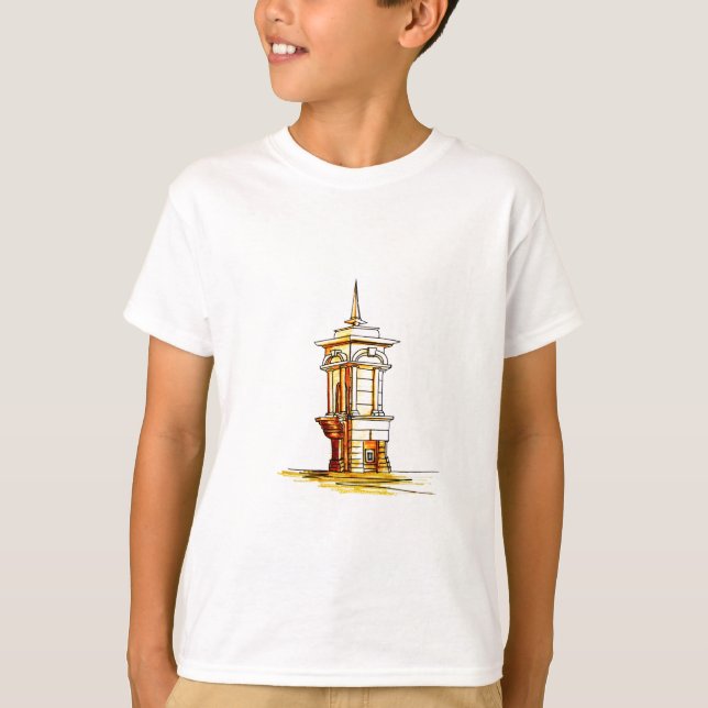 Camiseta velha cidade. fonte (Frente)