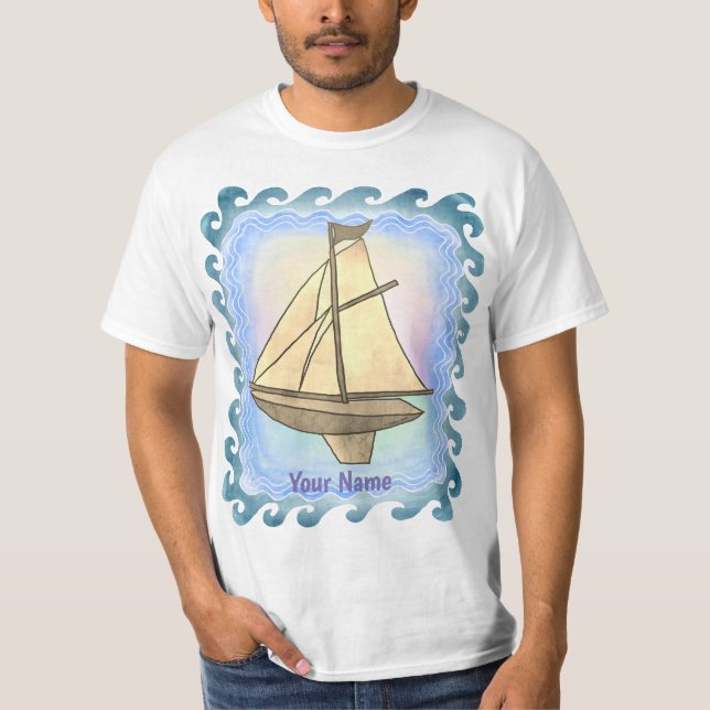Camiseta velha de veleiro (Frente)
