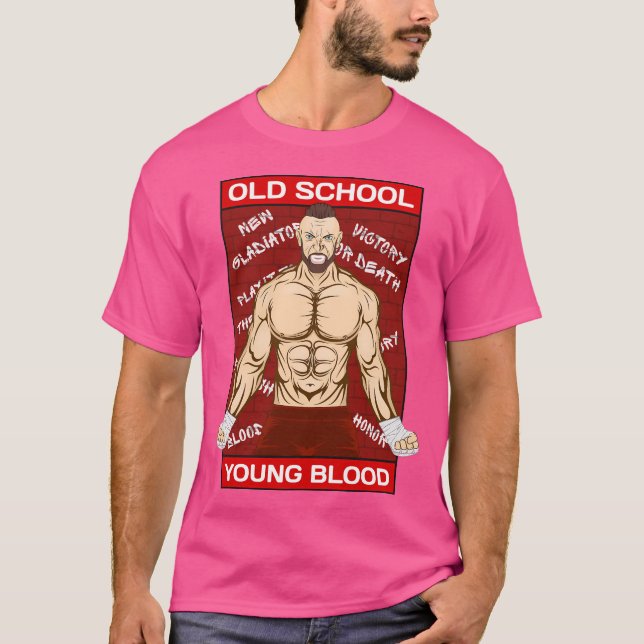 Camiseta Velha Escola Mma Warrior (Frente)