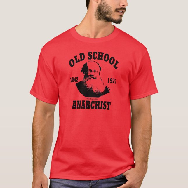 Camiseta Velha escola  --  Peter Kropotkin (Frente)