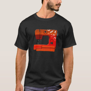 Camiseta Velha Máquina de Costura da Escola Mulheres Roupas