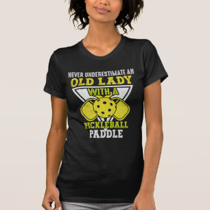 Camiseta Velha Mulher Adorava Esportes De Pickleball, Pijel