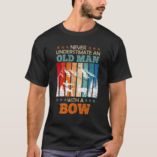 Camiseta Velho Arco Arqueiro Longbow 1 (Frente)