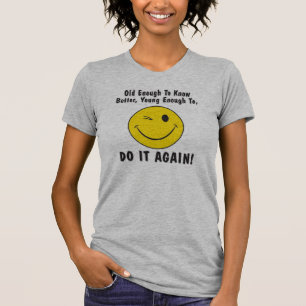 Camiseta velho bastante para saber melhor,