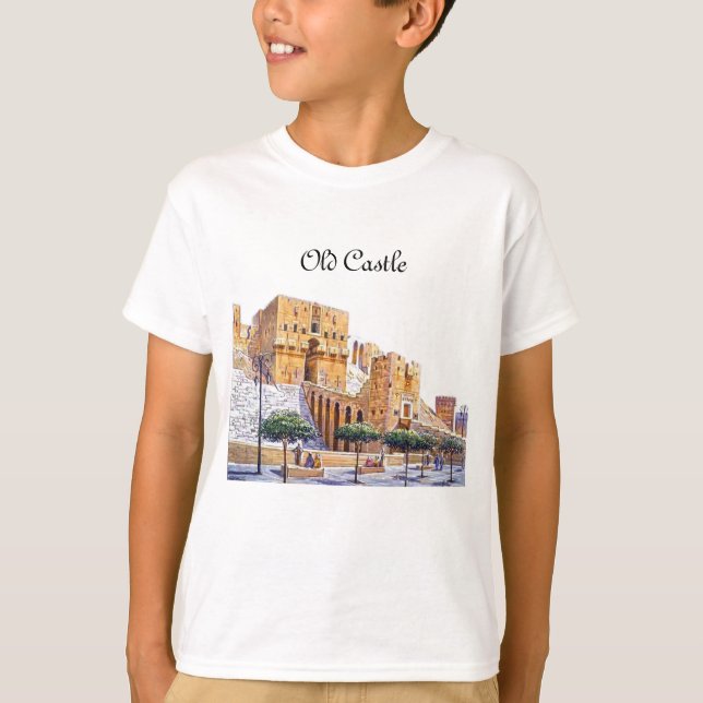 Camiseta velho castelo aleppo T-Shirt (Frente)