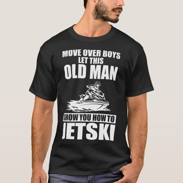 Camiseta Velho Como Jetski Legal Funny Jet-ski Jet Skiin (Frente)