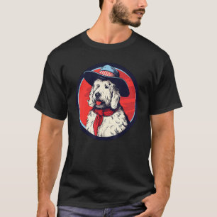 Camiseta Velho Covarino Cowboy Engraçado Cachorro Selvagem