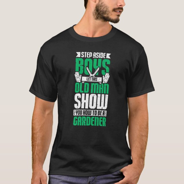 Camiseta Velho da jardinagem (Frente)