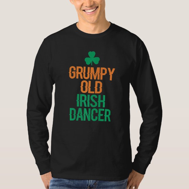 Camiseta Velho Dançarino Irlandês Grumpy (Frente)