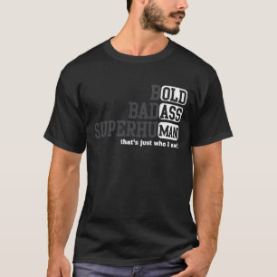 Camiseta Velho dizendo aniversário de mordaça para o Pai Ba