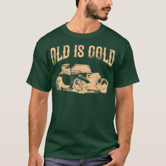 Camiseta Velho é Ouro Vintage Auto Oldtimer Clássico