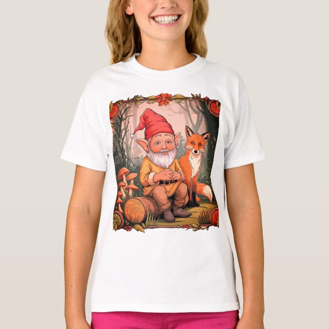CAMISETA VELHO E UMA FOX EM UMA JUNGAL (Frente)