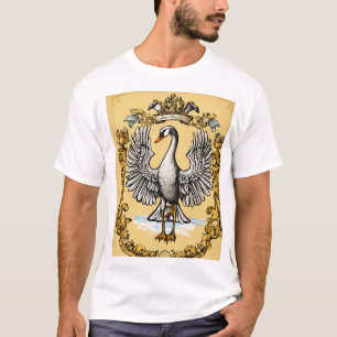 Camiseta "Velho Emblema de Águia Majestosa"
