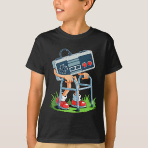Camiseta Velho Gamer Jogo de Vídeo Retro Velho Gamer 80s En