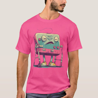 Camiseta Velho Jogador de Jogos Divertido Retro 80s 90s Víd