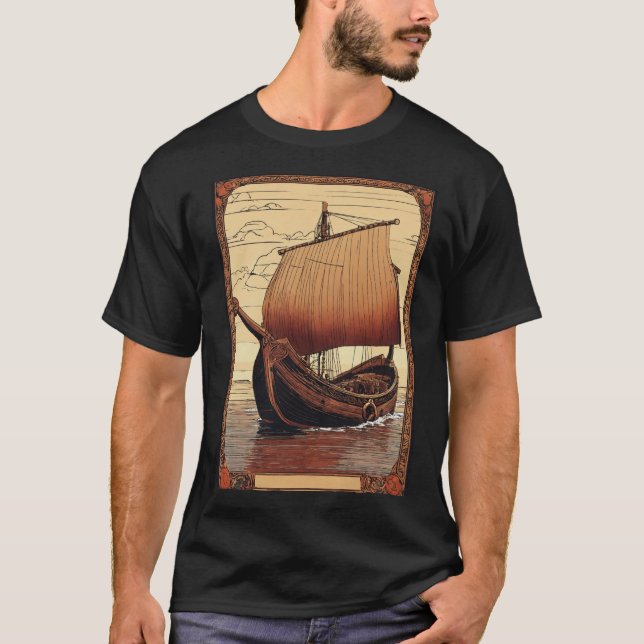 Camiseta Velho navio T-Shirt (Frente)