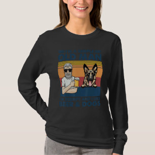 Camiseta Velho Resmungão Antigo Gosta de Cerveja e Pastor A