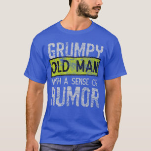 Camiseta Velho Resmungão Com Um Sentido De Humor presente v