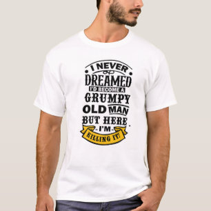 Camiseta Velho Resmungão Engraçado