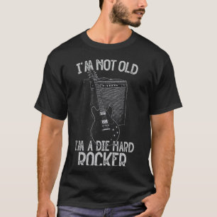Camiseta Velho Rocker, Pai Pai Avô Rocker Aniversário