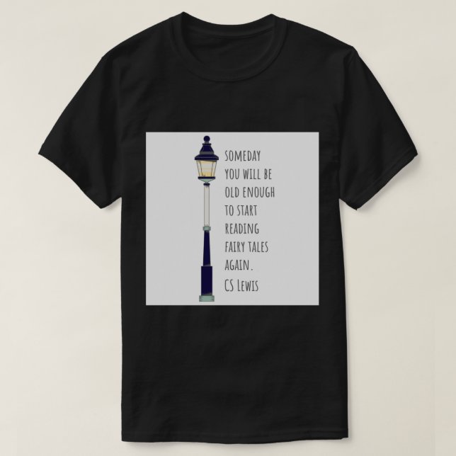Camiseta Velho Suficiente para Conversações sobre Fadas CS  (Frente do Design)