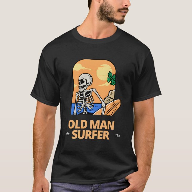 Camiseta Velho Surfer Hang 10 (Frente)