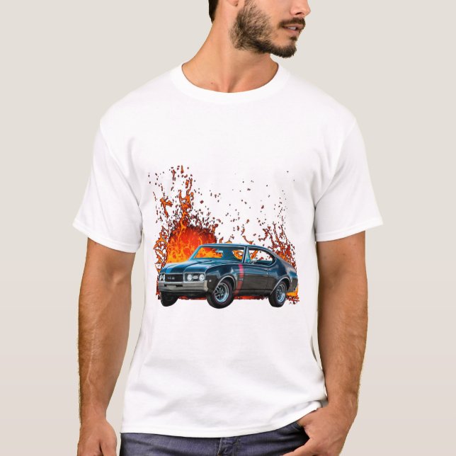 Camiseta Velhos 1968 Cutlass 442 (Frente)